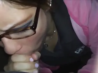 A charming MILF plays with glasses during a sensual blowjob scene! The touch, the tease, the raw intimacy—it's all about pure enjoyment.