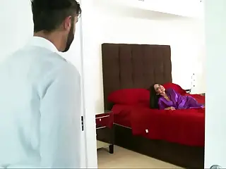 Trinity St. Clair and Daniel Hunter ignite hot sex, sweat-slicked bodies sliding in perfect harmony. A sudden thrust breaks the rhythm, launching them into ecstasy